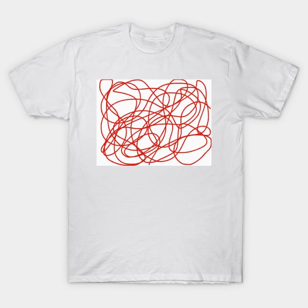 Red lines T-Shirt by MamaO1